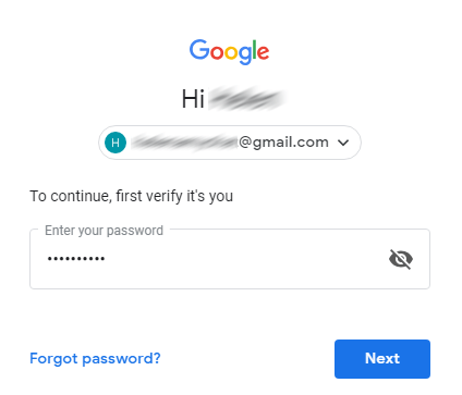 Google account authorization