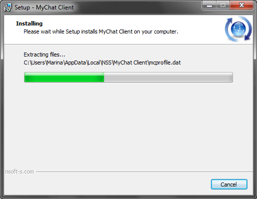 MyChat Client quick installation process on Windows