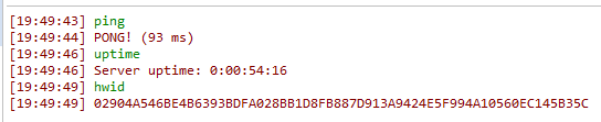 Console command in MyChat