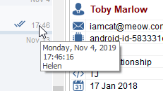 Messages time stamps in MyChat Client 8.0